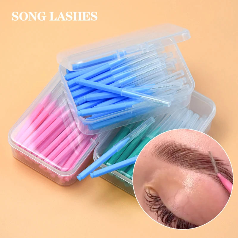 Songlashes  Eyebrow Brush Bulk Colorful Eyebrow Brush Durable High Quality Soft Comfortable no technique and skills required