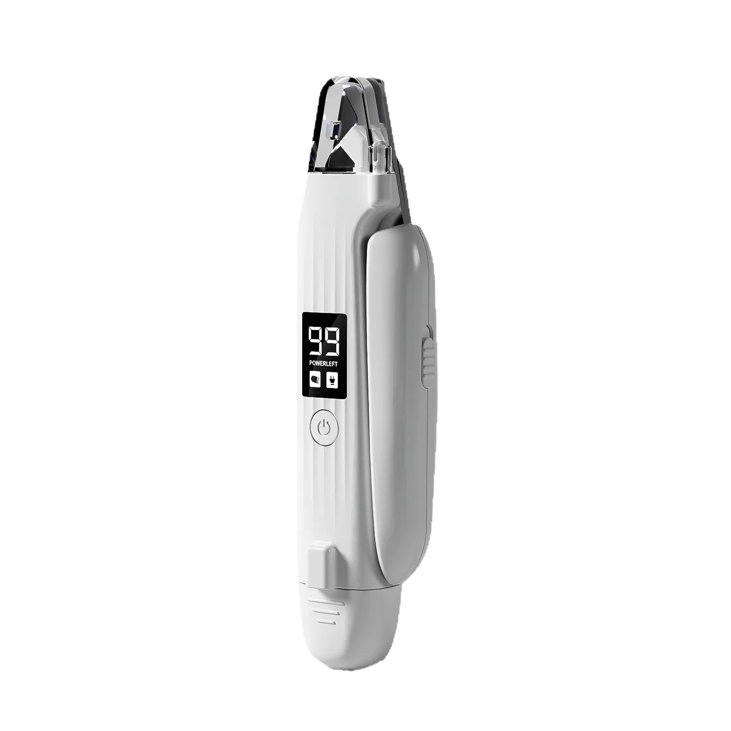 

Two-in-One Digital Display Electric Clippers and Nail Scissors Multifunctional Pet Shaver with Battery Power Made of Plastic
