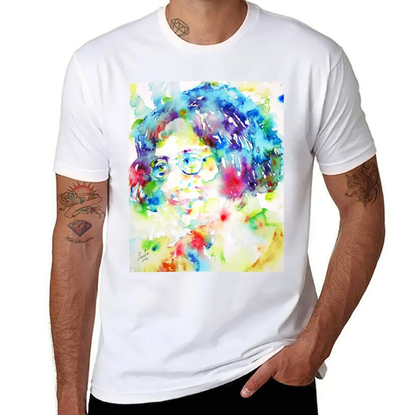 

SIMONE WEIL-акварельный портрет.1 футболка g мужские футболки для мужчин мужские футболки футболка с рисунком мужская хлопковая футболка