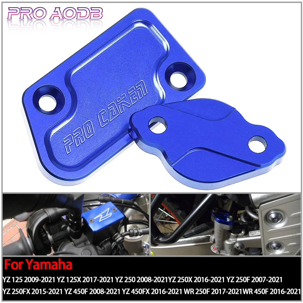 

Motorcycle CNC Front Rear Brake Reservoir Cover Cap For Yamaha YZ WR 125 250 250F 450F YZ125 YZ250 YZ250F YZ450F WR250F WR450F
