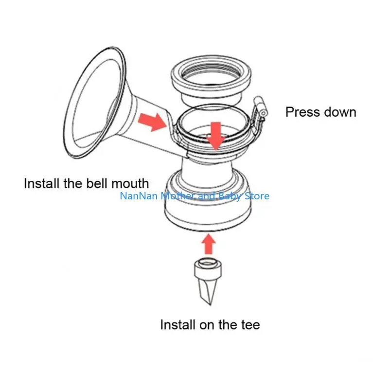 منقار البط لصمام مضخة الثدي الداخلية ذات الفم الممتص للطعام من السيليكون لملحقات مضخة الثدي الكهربائية اليدوية #3