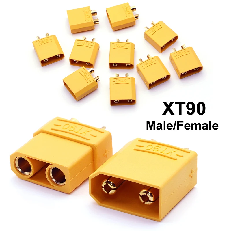 

10PCS XT90 connector 5 Pairs XT-90 Plug Male Female Bullet Connectors Plugs Adapter for RC Drone Car Lipo Battery High-quality