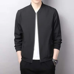 Spring and Autumn New Coat for Men's Leisure Fashion Korean Edition Trendy and Handsome Middle aged and Youth Jackets