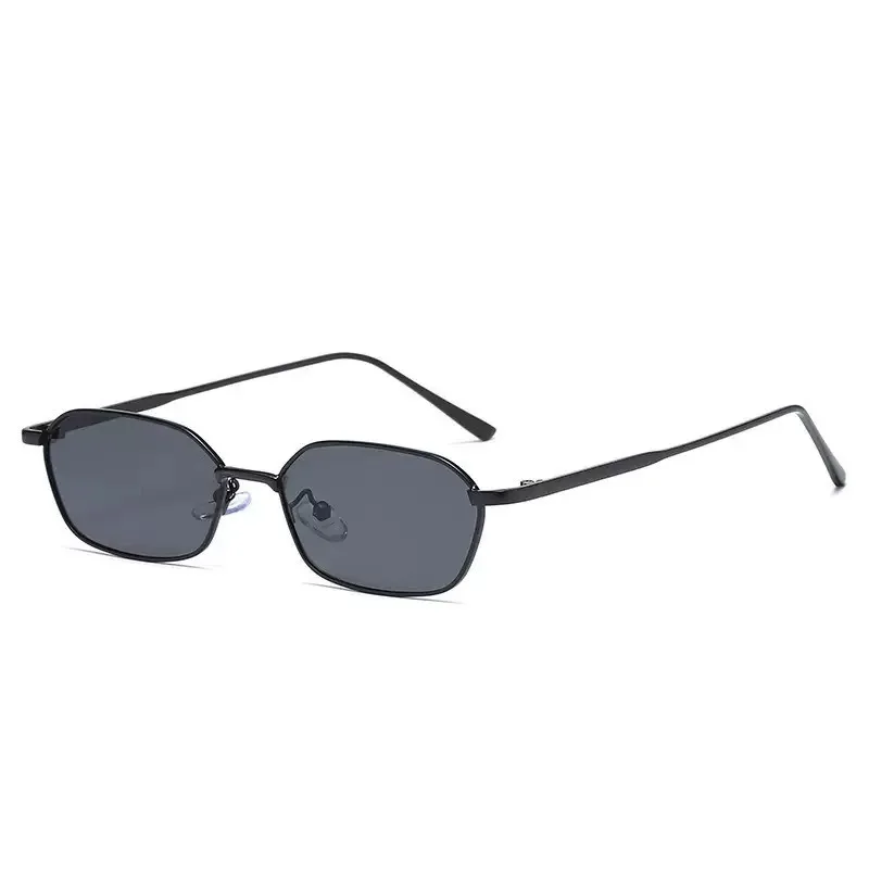 New Fashion Vintage Sunglasses Women Men Brand Designer Retro Metal Rectangle Sun Glasses Female Male Popular Black Eyewear view 6