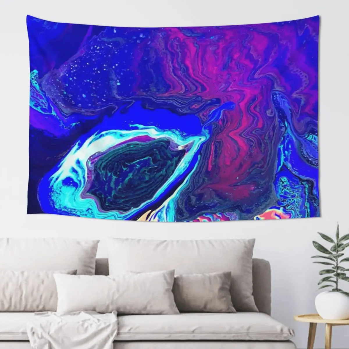 

Blue Silk Tapestry Home Decor Aesthetic Decoration For Bedroom Wallpapers Home Decor Tapestry