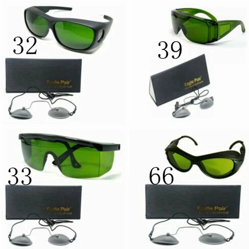 200-2000nm IPL Laser Protection Goggles/Glasses For Operator With OD7+ Stainless Streel Eeypatch For Clients