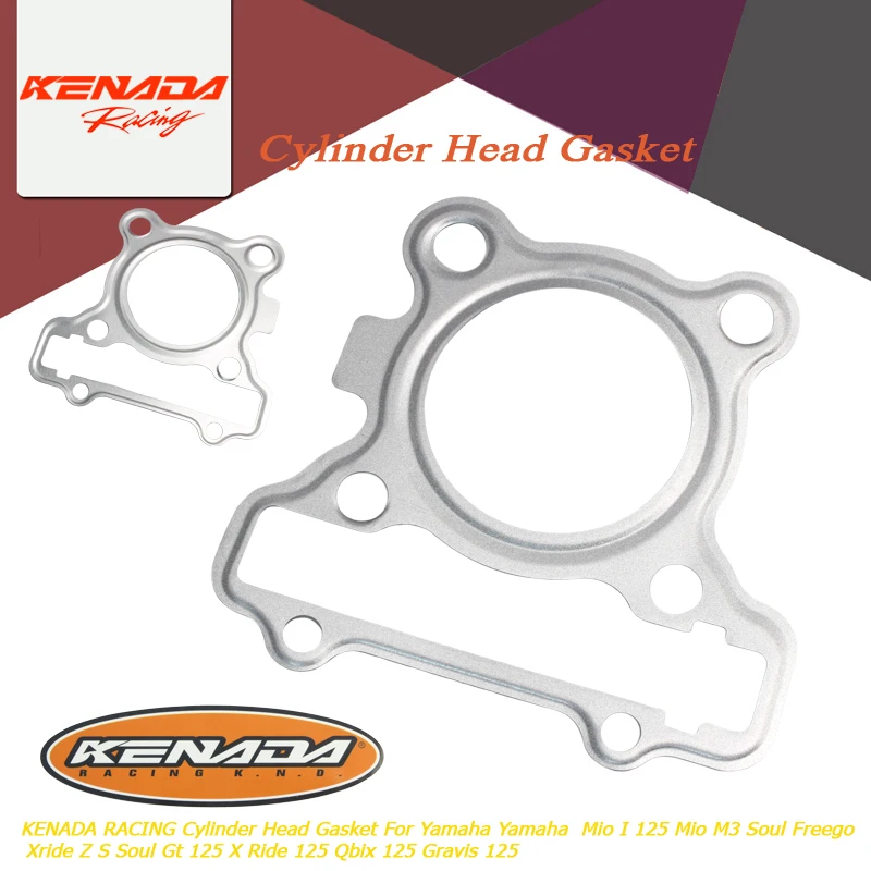 KENADA RACING Cylinder Head Gasket For Yamaha  Mio M3 Soul Freego Xride Z S Soul Gt/X Ride /Qbix/ Gravis/ Mio I 125