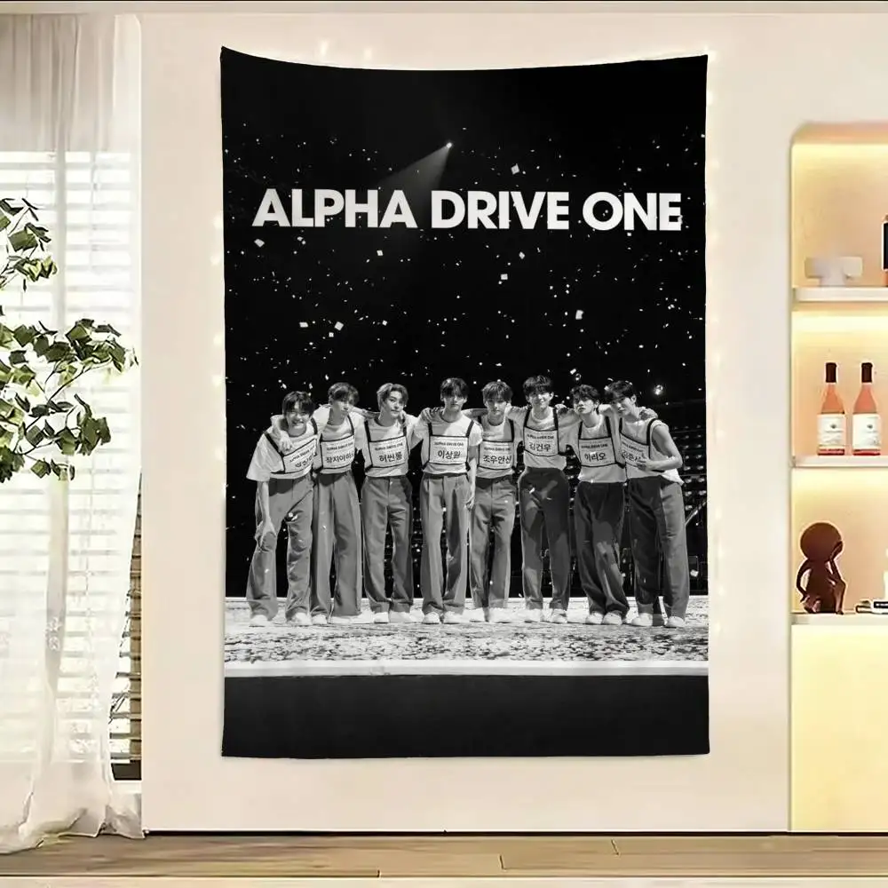 ALD1 ALPHA DRIVE ONE Flags Wall Hanging Background Art Banner for Bedroom Home Outdoor Decor