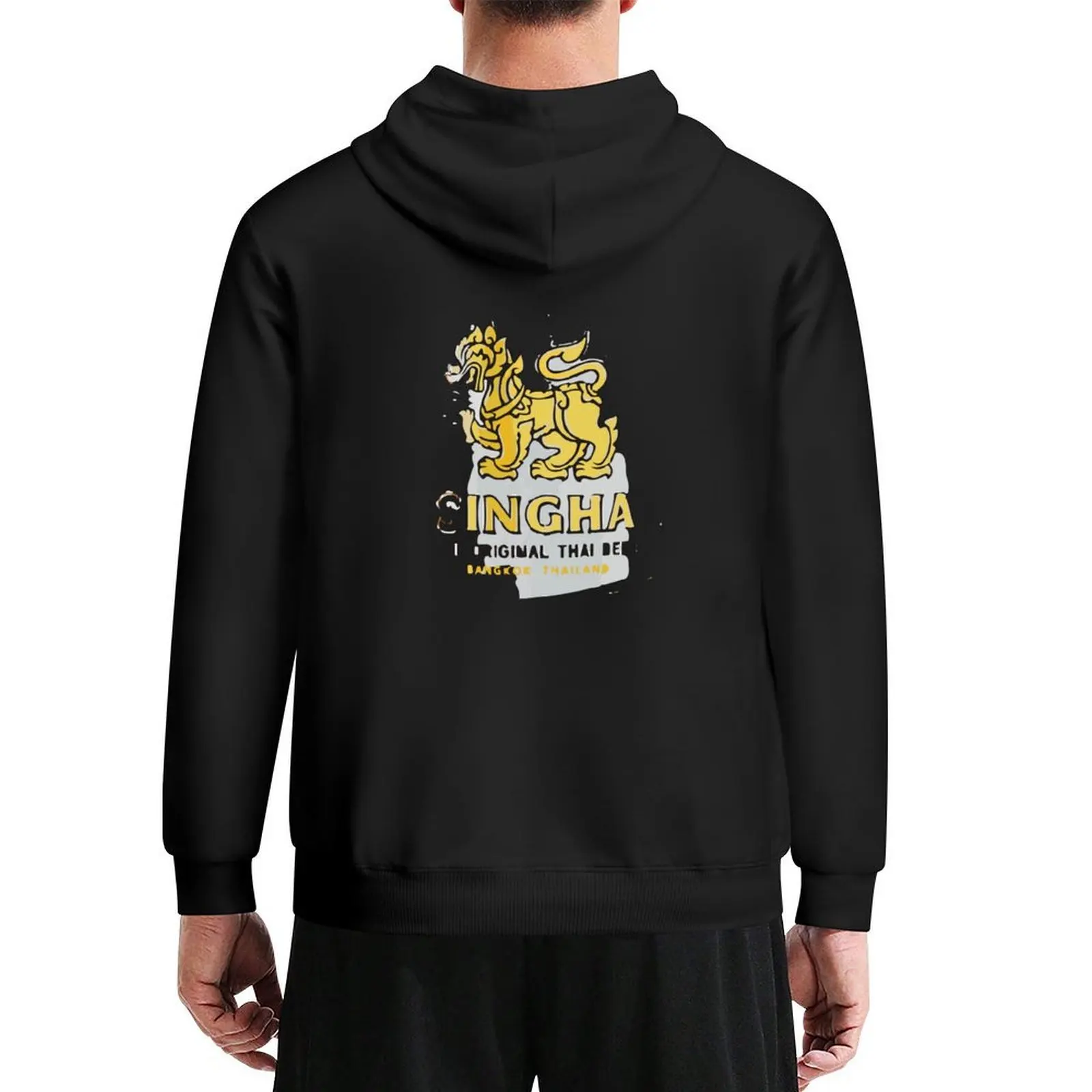 ?Singha cerveza thai Sudadera con capucha ropa de anime estilo japonés ropa de diseñador para hombres ropa de anime sudadera con capucha para hombres