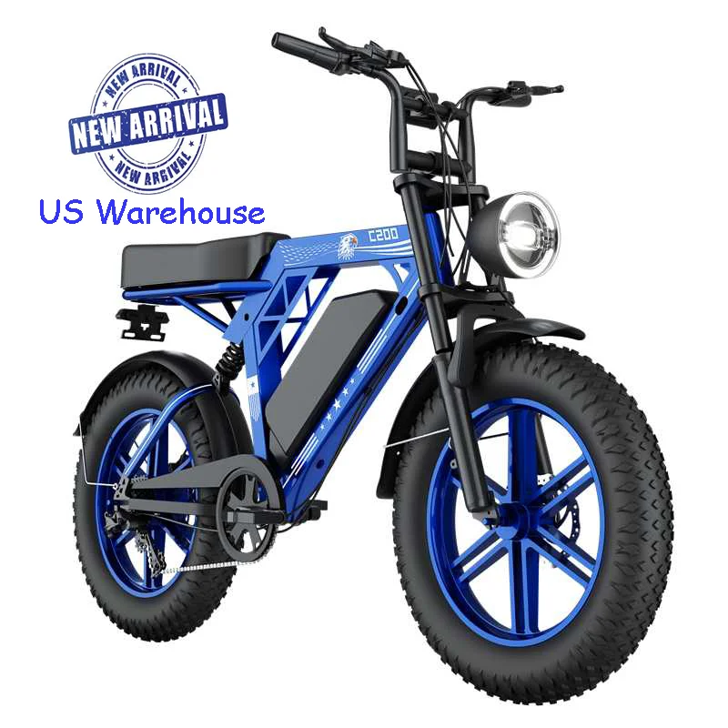 

New electric bicycle 48V 17.5Ah 20-inch wide tire off-road riding popular city electric bicycle adult stock long battery life