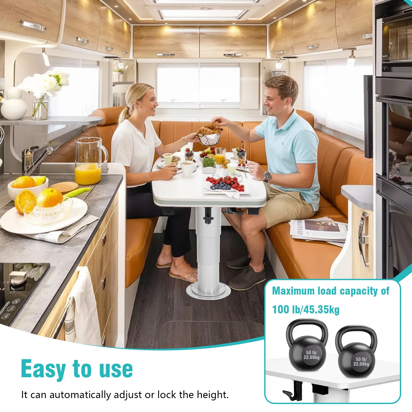 

Усиленная пневматическая опорная ножка для стола для автодомов с регулировкой высоты, газовая пружина для подъемного стола для морских судов и яхт