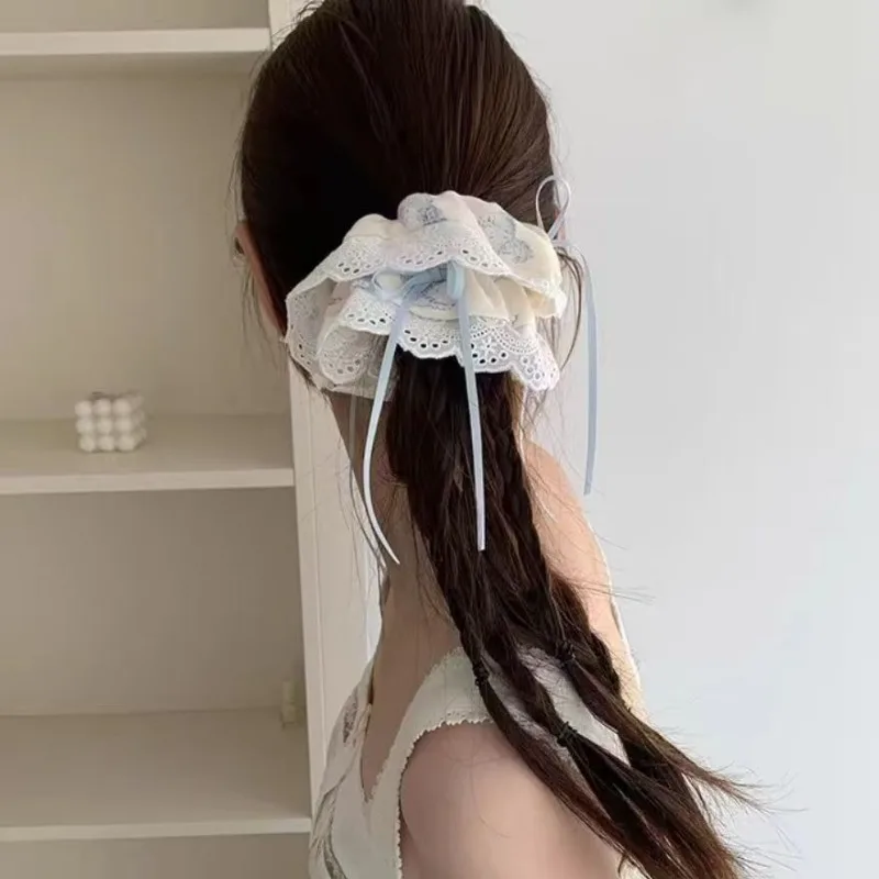 

1 шт. Милая мультяшная резинка для волос в виде котика для девочек, мягкая резинка для волос в корейском и французском стиле, эластичный держатель для хвоста, бантик, резинка для волос, аксессуар для прически