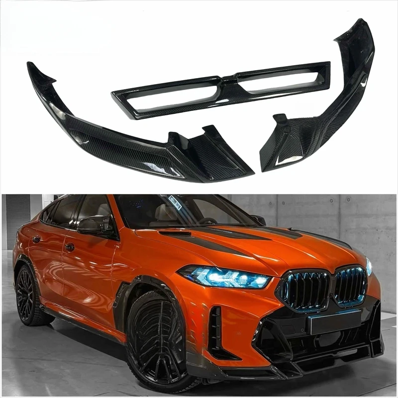 

LD Style Carbon Fiber Front Lip for X6 G06 LCI Carbon Fiber Body Kit