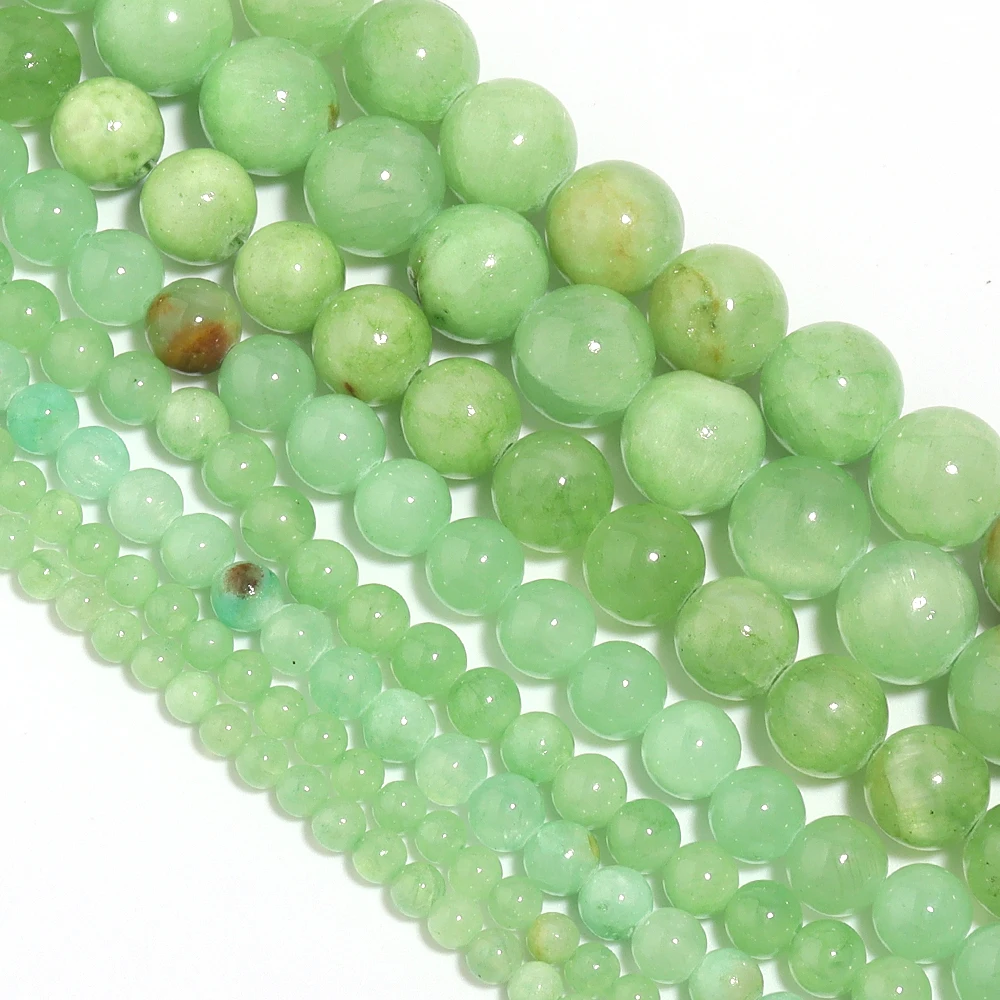 1 strang/lot Cyan Naturstein Perlen Runde Lose Spacer Perlen Für Schmuck Machen DIY Halskette Armband Zubehör