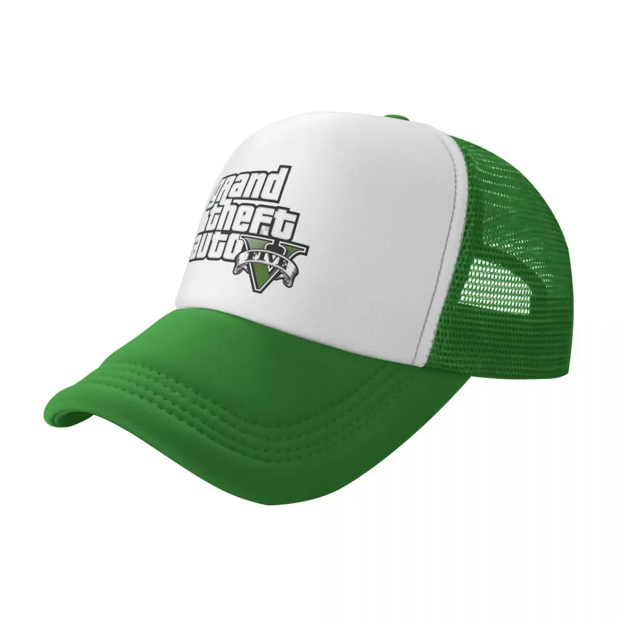 GTA 5 San Andreas Mesh Baseball Caps Unisex Hip-Hop Sun Caps Hat Breathable Polyester Sports Cap Summer Trucker Hat