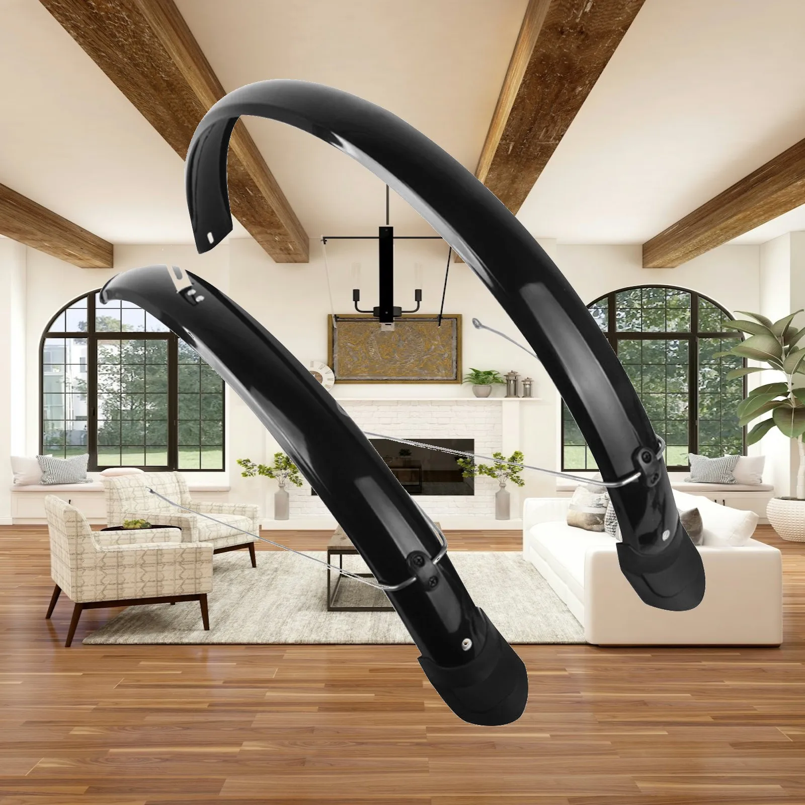 Bicycle Fenders Aftermarket Mudguard Kit Plastic Spill Resistant for Mountain Bike Gravel and Road Bikes
