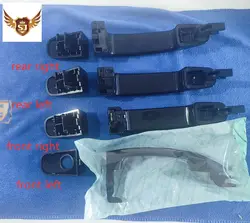 1set 4pcs Exterior Door Handle for Mazda BT50 2012-2020 Ford Ranger 2012-2021 Everest T6 T7 Chrome and Black