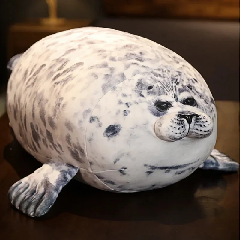

TEMIKIDS Novelty Throw Pillows Cute Real Life Sea Lion Plush Toys Soft Seal Plush Stuffed Plush Housewarming Party Hold Pillow