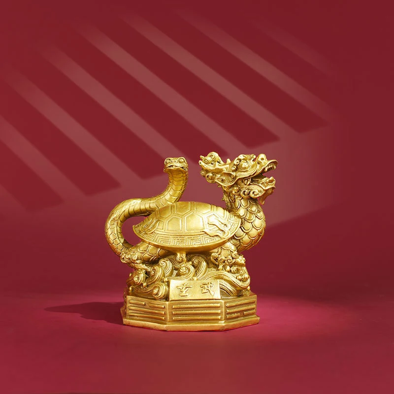 Ornament: Green Dragon, White Tiger, Vermilion Bird, Black Tortoise Bronze Four Divine Beasts O