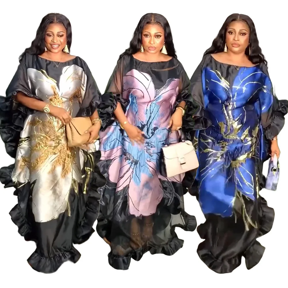 

Abayas African Dresses for Women Traditional Africa Clothing Dashiki Ankara Outfits Gown Robe Muslim Kaftan Maxi Long Dress 2025