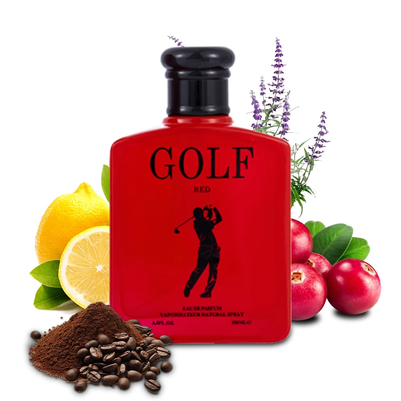 

100ML 3.4FL.OZ Men's Perfume - Inspired by P.olo Red Spicy Woody Notes Eau De Toilette Spray with Cranberry Woody Coffee Amber