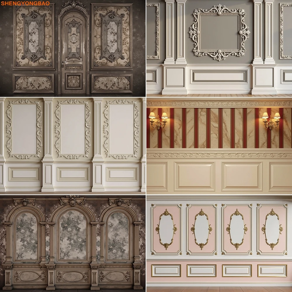 

Vintage 3D Photo Wall Background Western Living Room Backdrop Home Party Decorations Product Photography Studio Props