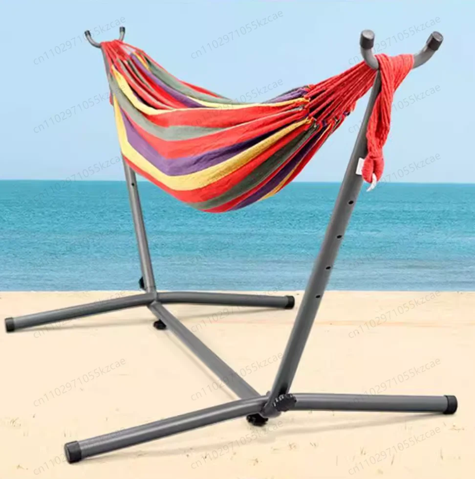 

Outdoor children's camping canvas hammock bracket k park camping double frame iron