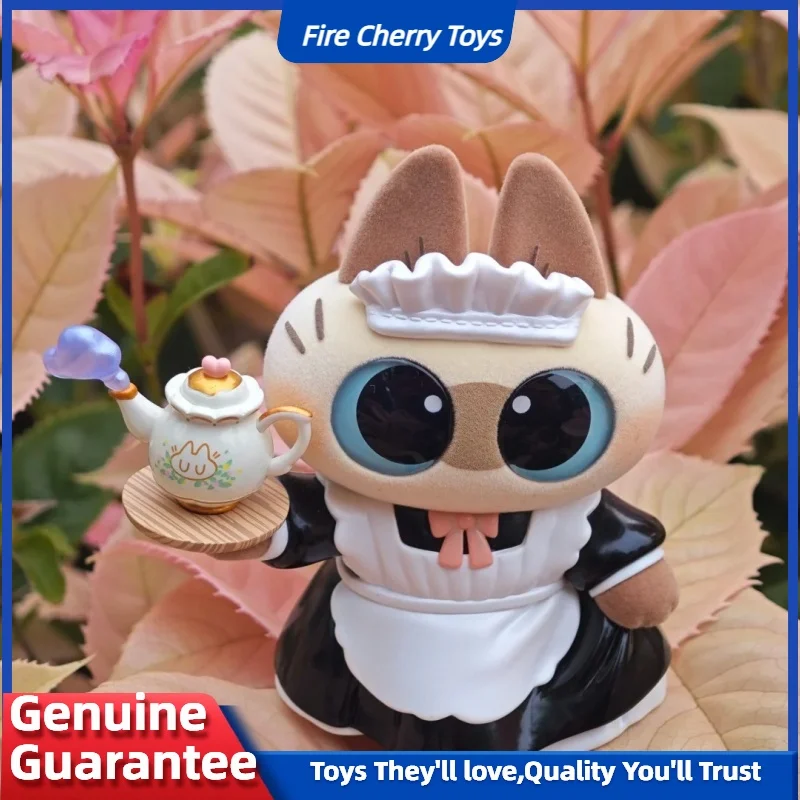 

Genuine Azukisan Siamese Cat Bean Paste Restaurant Maid Cat Anime Figure Pvc Collection Model Statue Toy Children'S Cute Gift