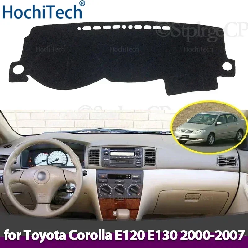 Auto Armaturenbrett Abdeckung Vermeiden Licht Pad Instrument Panel Matte Fall Teppiche für Toyota Corolla E120 E130 2000-2007