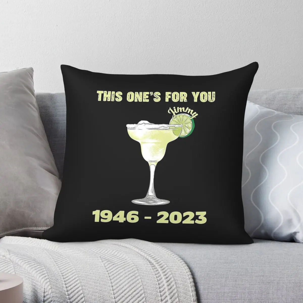 This One For You Jimmy Buffett Pillowcase Polyester Linen Velvet Printed Zip Decor Car Cushion Cover Wholesale 45x45