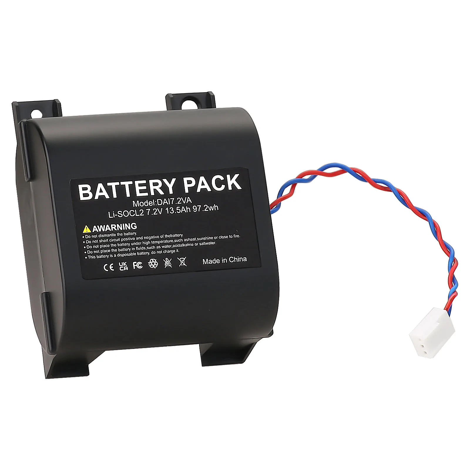 Adatto peritzakem Hager logisty – 7,2 V 13,5 ah Li – socl2 allarme batteria bat02، متوافق مع Batli02