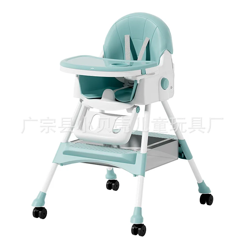 كراسي عالية كرسي طعام للأطفال كرسي طعام منزلي محمول متعدد الوظائف للأطفال كرسي طعام بلاستيكي لتخزين التغذية #5
