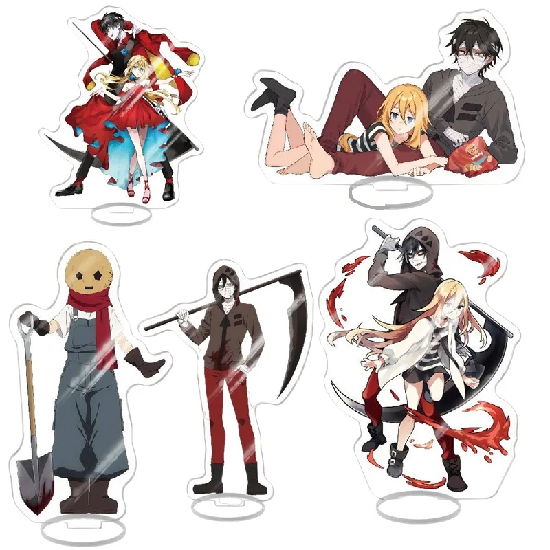 Game Angels Of Death Ray&zack Acrylic Stand Model Collectible Cartoon Print Cosplay Stand Figure Desk Decor Fans Gift Anime
