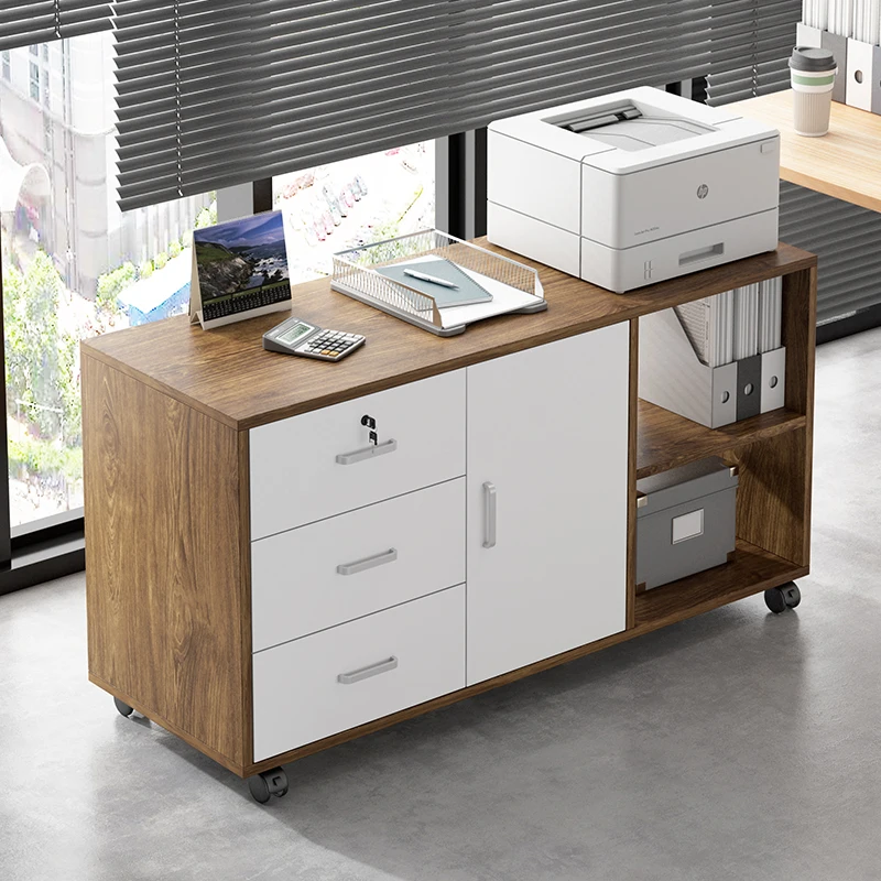 Mobile Doors Filing Cabinet Nordic Open Shelves Vertical Office Cupboards Corner Rangement Storage Armoires De Salon Furniture