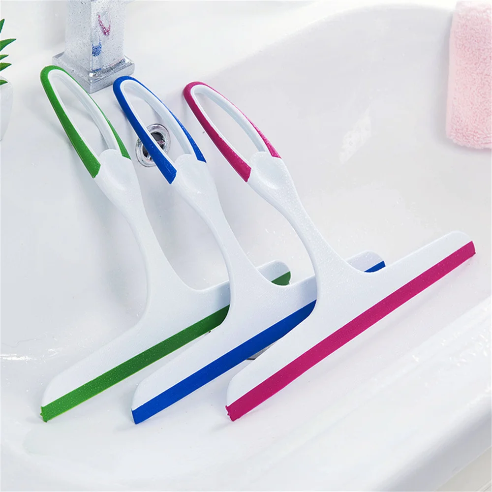 Window Squeegees Glass Cleaning Wiper Brush Eco-Friendly Soft Glass Scraper Glass Wiper Cleaner Helper Household Cleaning Tool