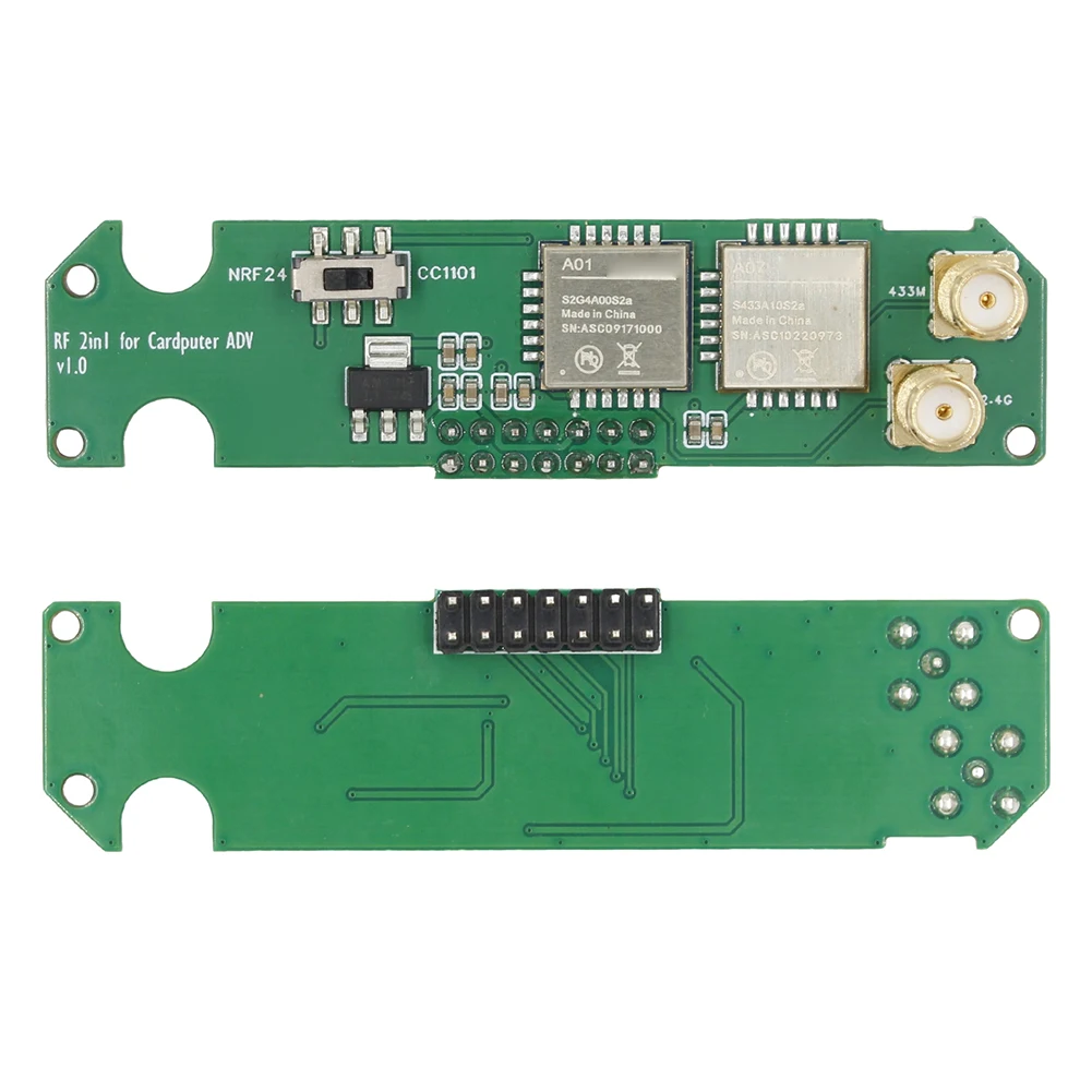 

For M5Stack Sub-GHz Receiver Dual RF Module For Wireless Prototyping As Shown CC1101 And NRF24 Module 2-in-1 Module