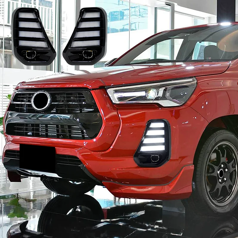 

Подходит для Toyota Hilux Revo GR Sport 2020-2023: передний бампер, дневные ходовые огни, указатели поворота, аксессуары.