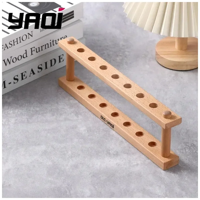 YAQI Beech Wood Safety Razor Holder Stand Mens Shaving Accessories Wet Shave Tools Best Gift for Men Mens Gift