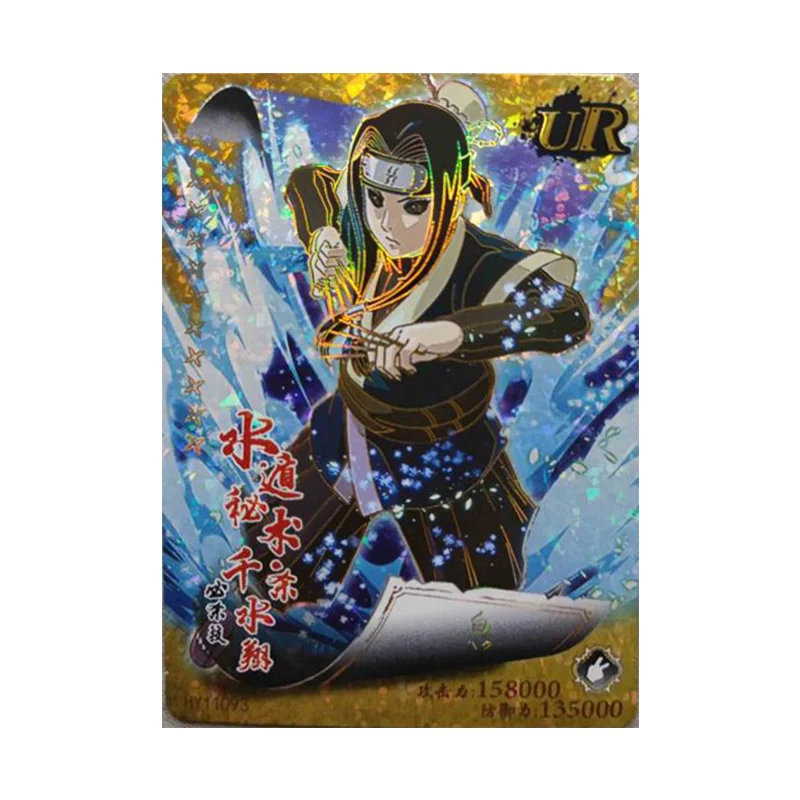 Anime NARUTO Rare UR Refraction Foil Senju Tobirama Uchiha Itachi Haruno Sakura Toys for boys Collectible Cards Birthday Present