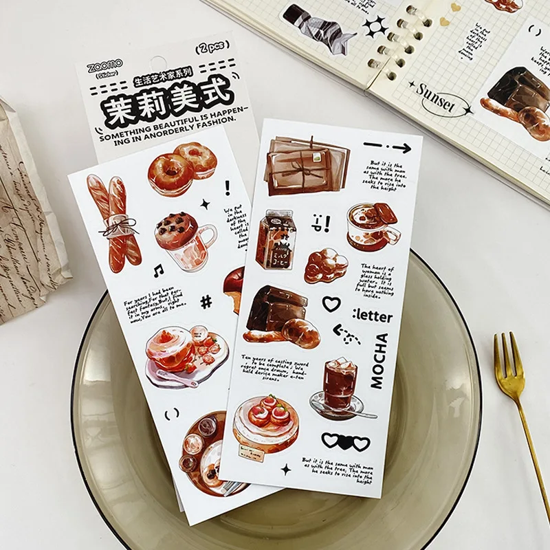 Наклейки для скрапбукинга, 2 листа