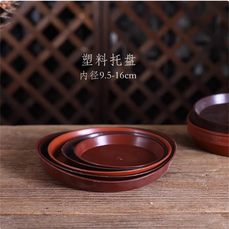 

10 шт. пластиковый поднос для цветочного горшка, поднос для горшка бонсай, тарелка для воды