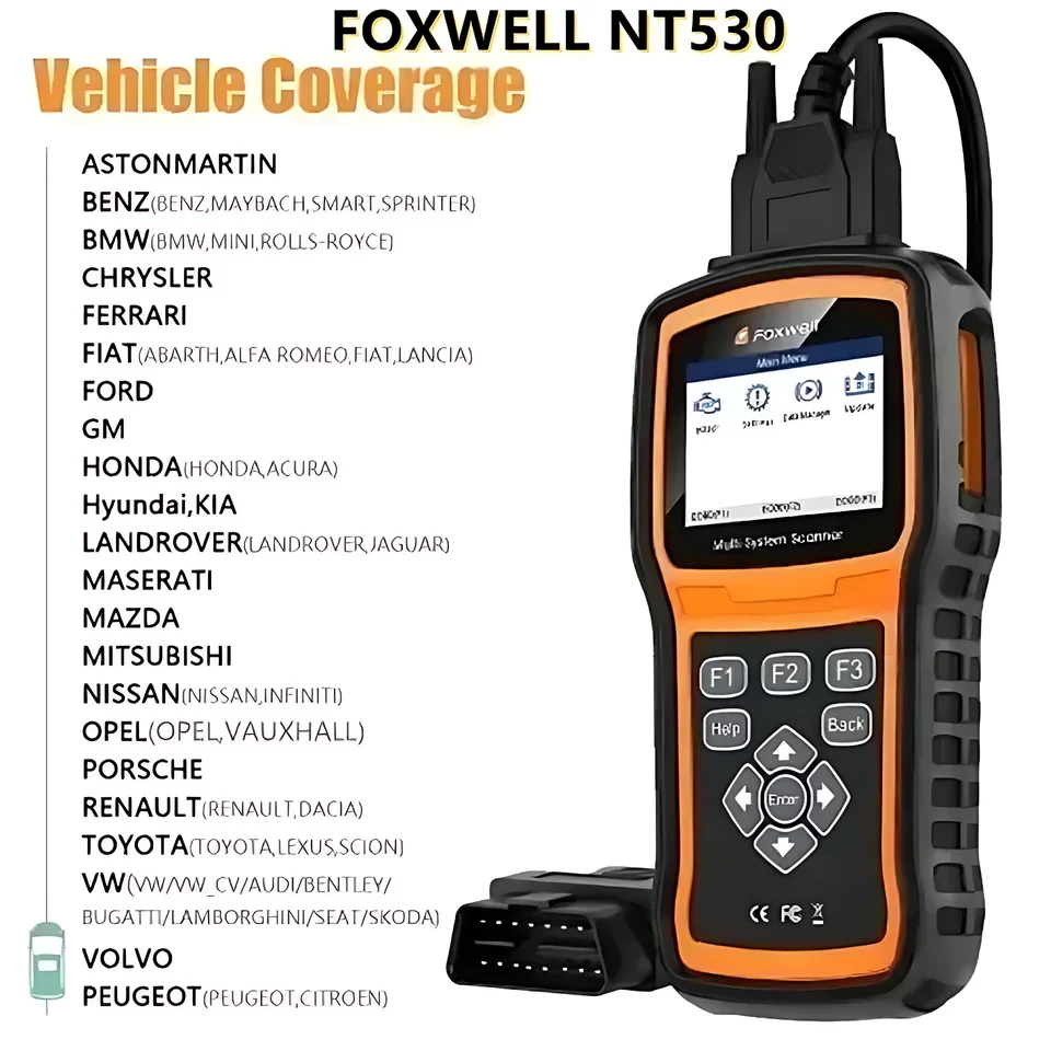 Foxwell NT530 PLUS WIFI ユニバーサル自動車診断ツール 車両obd2