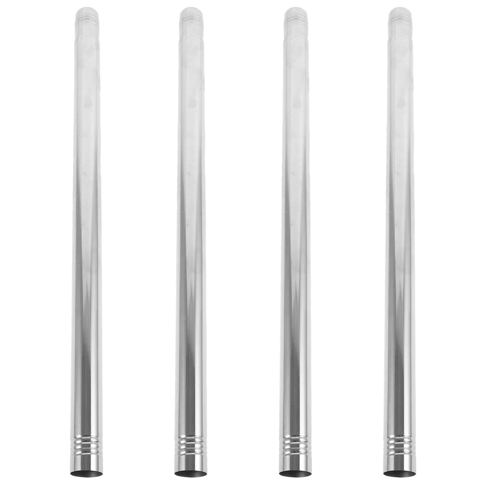 

4Pcs Stainless Steel Mop Handle Replacement Pole Round Tube Design Compatible Broom Rod Long-Lasting Household Cleaning