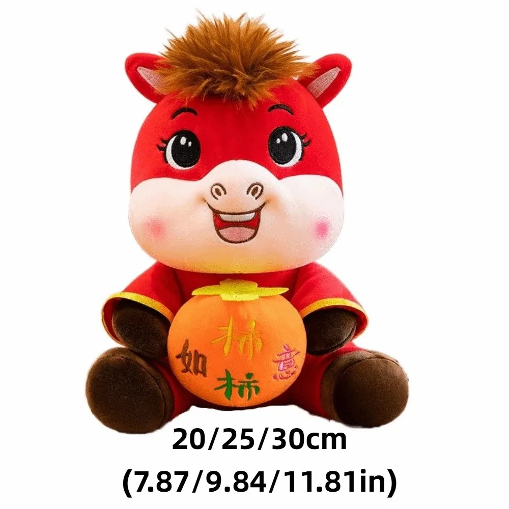 Grappige mascotte paard geluk creatief gevuld paard pluizig schattig dierenriem pony beeldje verjaardagscadeau