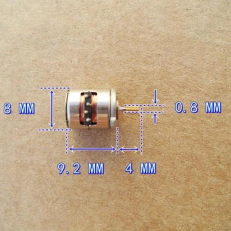 5pcs New Mini Micro Stepper Motor Small 8x9.2mm 2-phase 4-wire Stepper Motor With Copper Gear