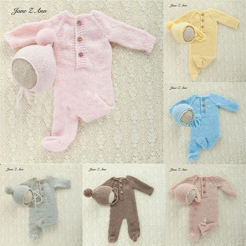 Children photography set mohair wool yarn newborn clothing twins baby photo studio shooting  props