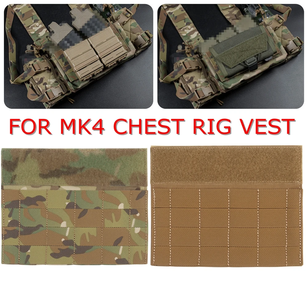 Tactical Magic Hook Sticker MOLLE Panel Full Flap for MK3 MK4 Chest Rig Airsoft Hunting Vest Expansion Accessories