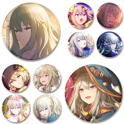 32/44mm Kusanagi Nene Badge Music Game Cosplay Brooches Handmade Tinplate Cute Lapel Pins for Backpack Accessories Jewelry Gifts