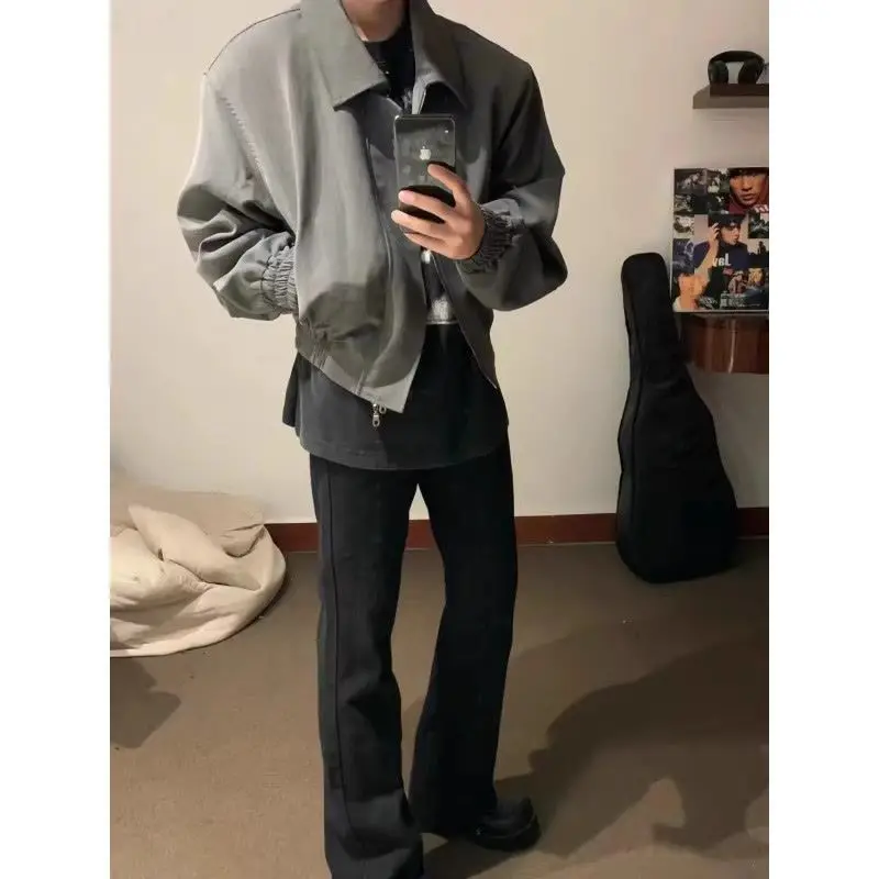 

Мужская модная куртка-пуховик: водонепроницаемая, демисезонная, черная, в стиле гоночной экипировки, с плюшевой подкладкой, в японском стиле, популярная, для гольфа, в стиле Босния, крутая.