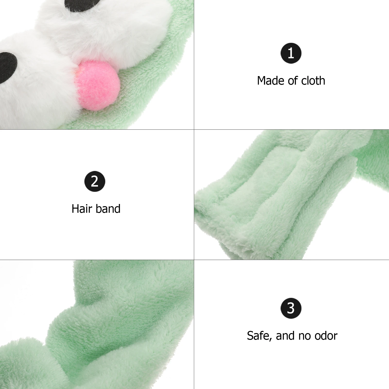 

Adjustable Big Eyes Hairband for Girls 1 Piece Soft Absorbent Headband for Women Face Washing Makeup Non Slip Comfortable Women